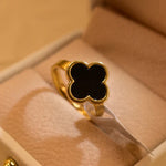 Luxury Unique Design Gold Plated Real Stone Ring For Girls/Women - Silkaura
